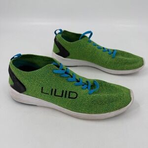 Liuid Alicia Sneakers Mens US 11 Green Blue Upper Fabric Athletic Lace Up 141215